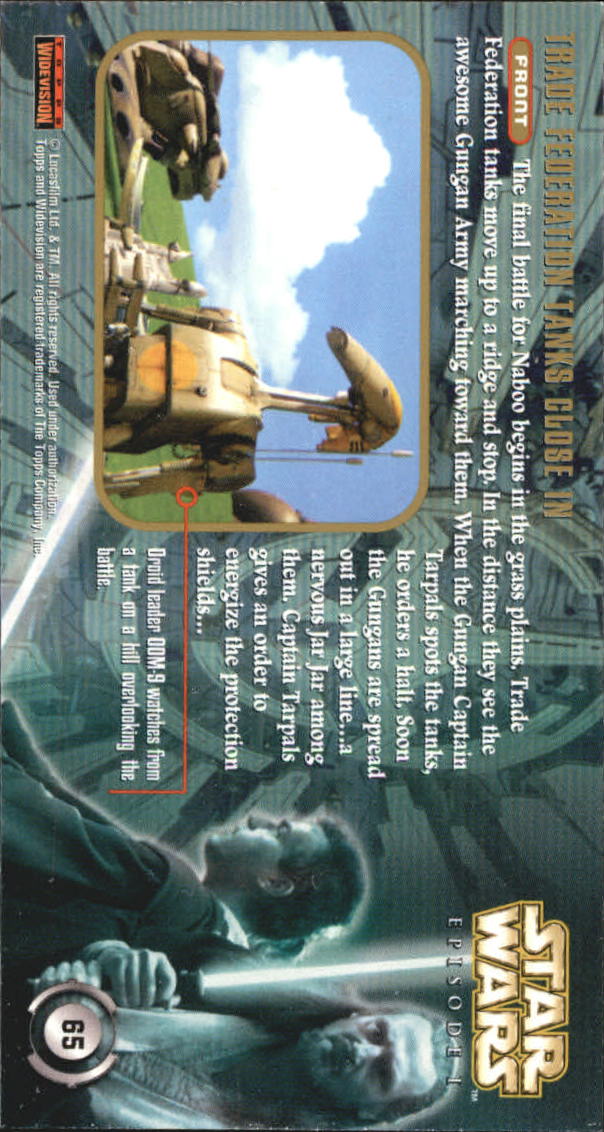 B0310- 1999 Star Wars Episode One Widevision Cards -You Pick- 15+ DARMOWA WYSYŁKA Z USA - Zdjęcie 131 z 161