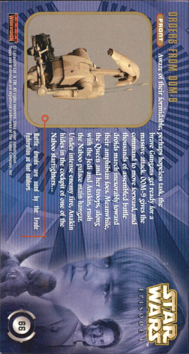 B0310- 1999 Star Wars Episode One Widevision Cards -You Pick- 15+ DARMOWA WYSYŁKA Z USA - Zdjęcie 133 z 161