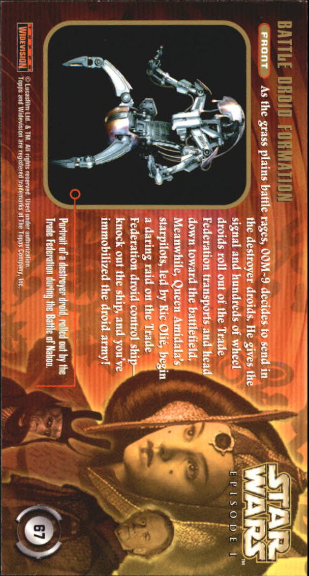 B0310- 1999 Star Wars Episode One Widevision Cards -You Pick- 15+ DARMOWA WYSYŁKA Z USA - Zdjęcie 135 z 161