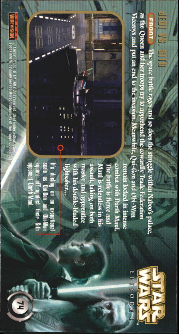 B0310- 1999 Star Wars Episode One Widevision Cards -You Pick- 15+ DARMOWA WYSYŁKA Z USA - Zdjęcie 149 z 161