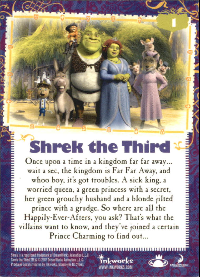 Shrek 3/EDIBAS/SHREK THE THIRD/50 cartocci Adesivo/NUOVO OVP 
