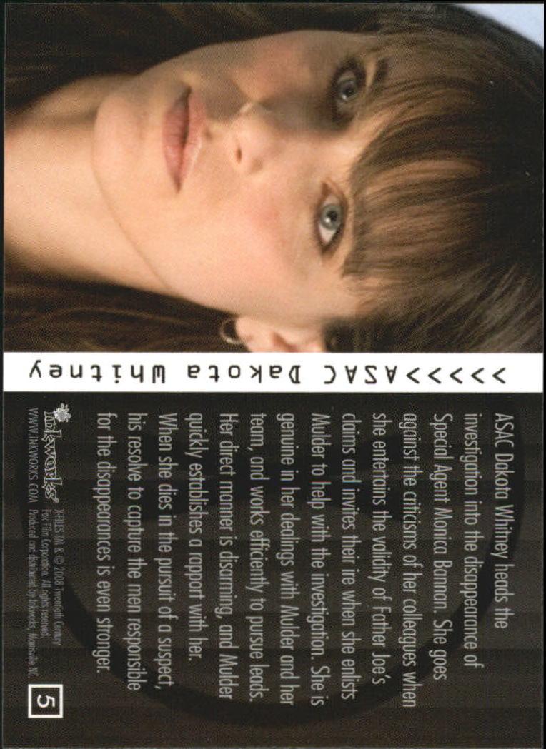 A5636- 2008 X-Files I Want to Believe Card #s 1-72 -You Pick- 15+ FREE US SHIP - Picture 9 of 133
