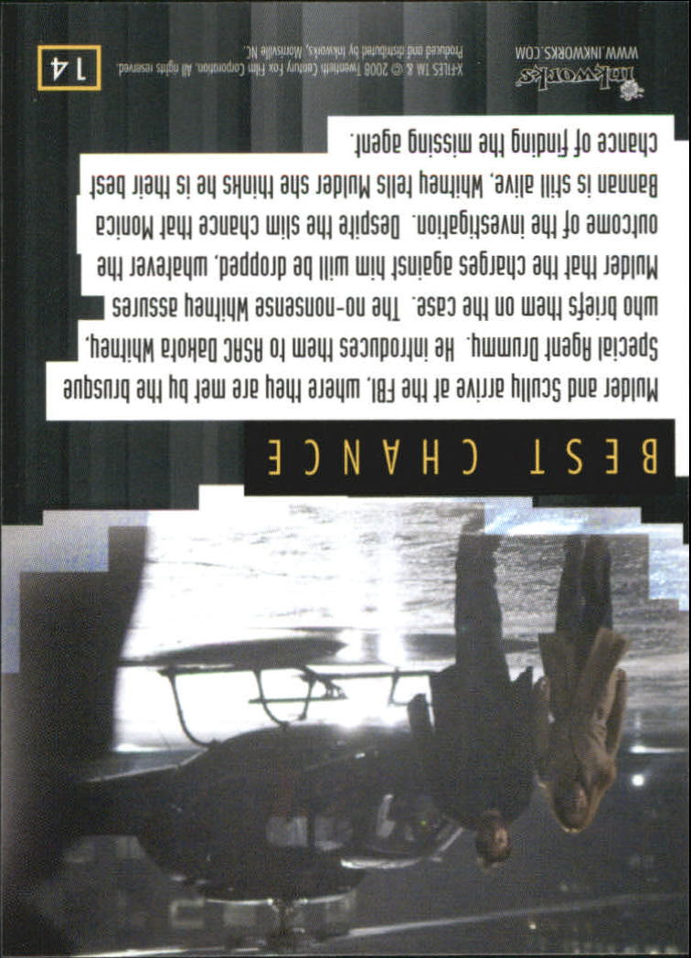 A5636- 2008 X-Files I Want to Believe Card #s 1-72 -You Pick- 15+ FREE US SHIP - Picture 25 of 133