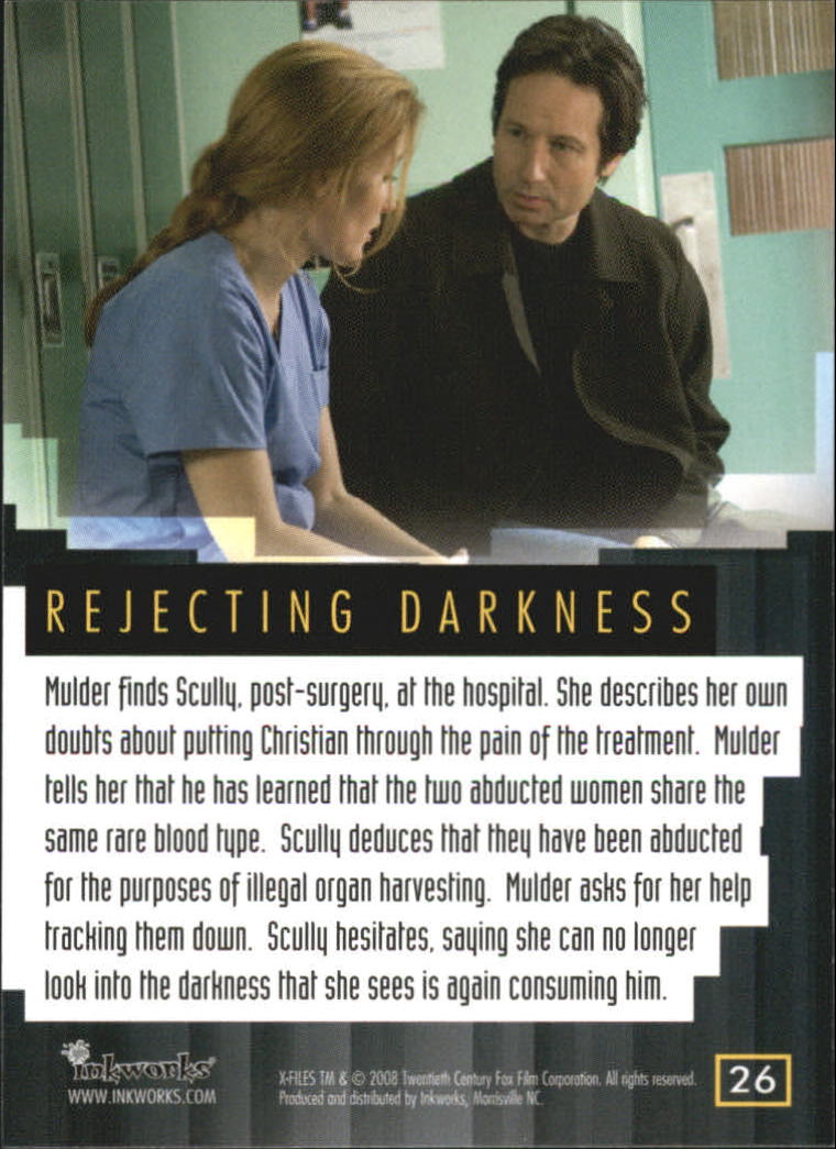 A5636- 2008 X-Files I Want to Believe Card #s 1-72 -You Pick- 15+ FREE US SHIP - Picture 47 of 133