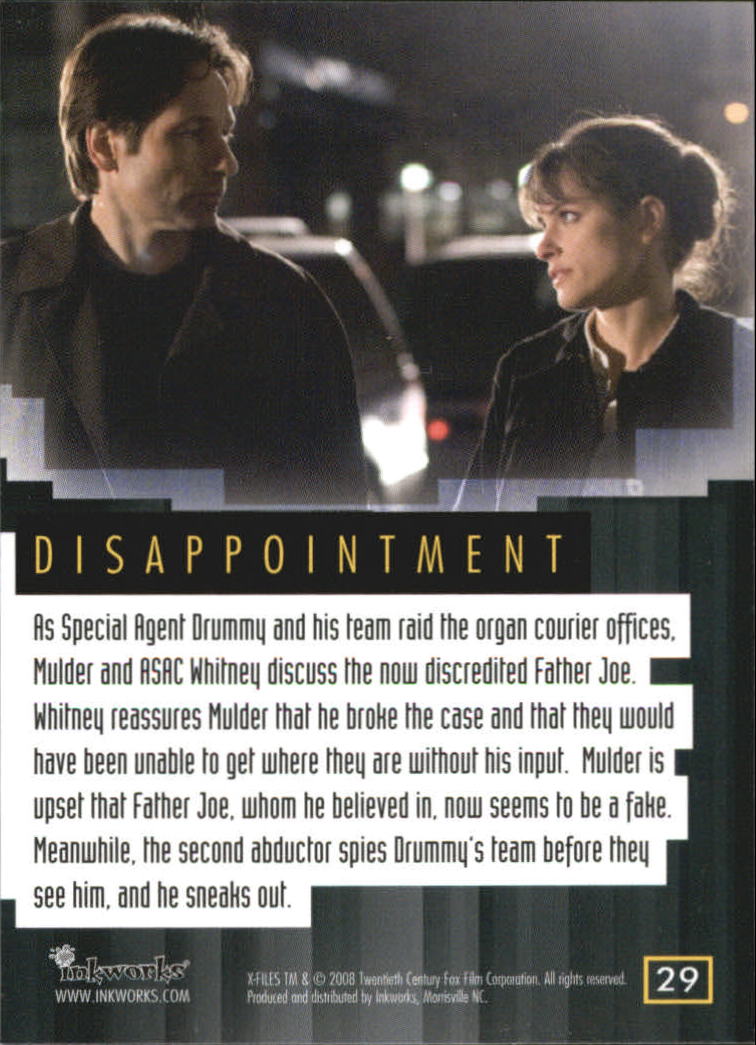 A5636- 2008 X-Files I Want to Believe Card #s 1-72 -You Pick- 15+ FREE US SHIP - Picture 53 of 133