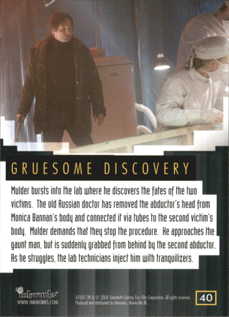 A5636- 2008 X-Files I Want to Believe Card #s 1-72 -You Pick- 15+ FREE US SHIP - Picture 75 of 133