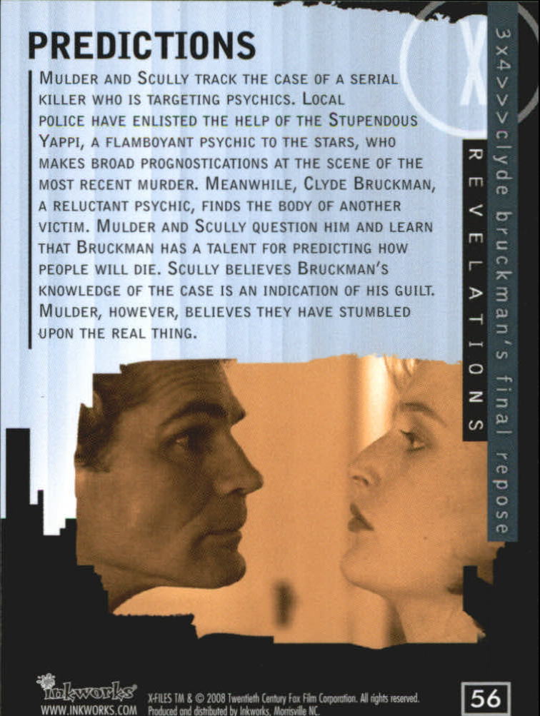 A5636- 2008 X-Files I Want to Believe Card #s 1-72 -You Pick- 15+ FREE US SHIP - Picture 107 of 133