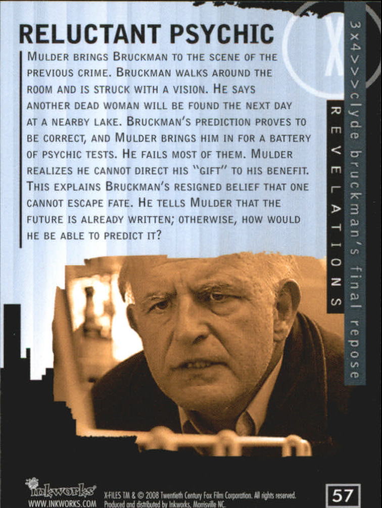 A5636- 2008 X-Files I Want to Believe Card #s 1-72 -You Pick- 15+ FREE US SHIP - Picture 109 of 133