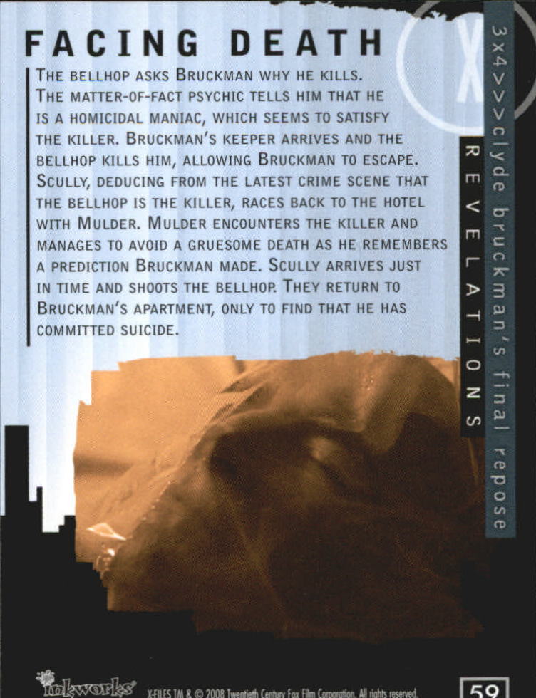 A5636- 2008 X-Files I Want to Believe Card #s 1-72 -You Pick- 15+ FREE US SHIP - Picture 113 of 133
