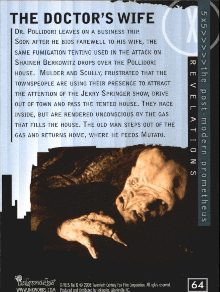 A5636- 2008 X-Files I Want to Believe Card #s 1-72 -You Pick- 15+ FREE US SHIP - Picture 119 of 133