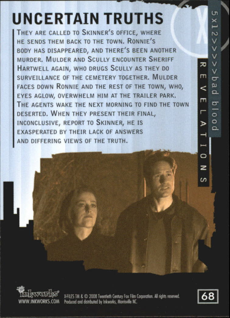 A5636- 2008 X-Files I Want to Believe Card #s 1-72 -You Pick- 15+ FREE US SHIP - Picture 127 of 133