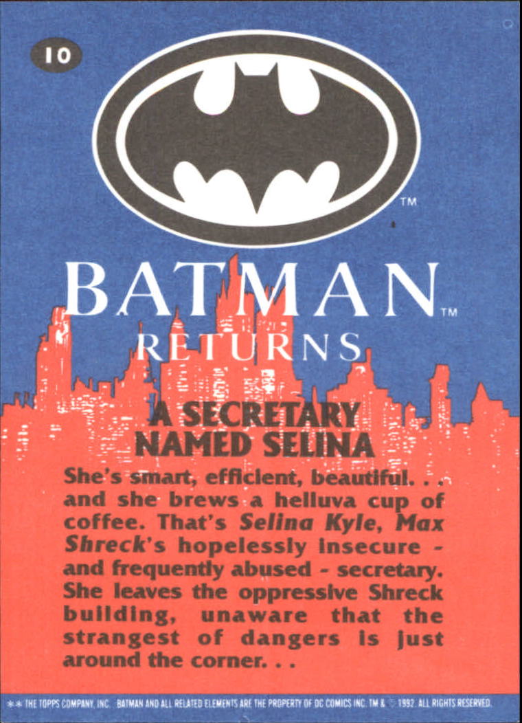 VGC Pick The Cards You Need Topps Batman Returns Cards & Stickers From 1992 