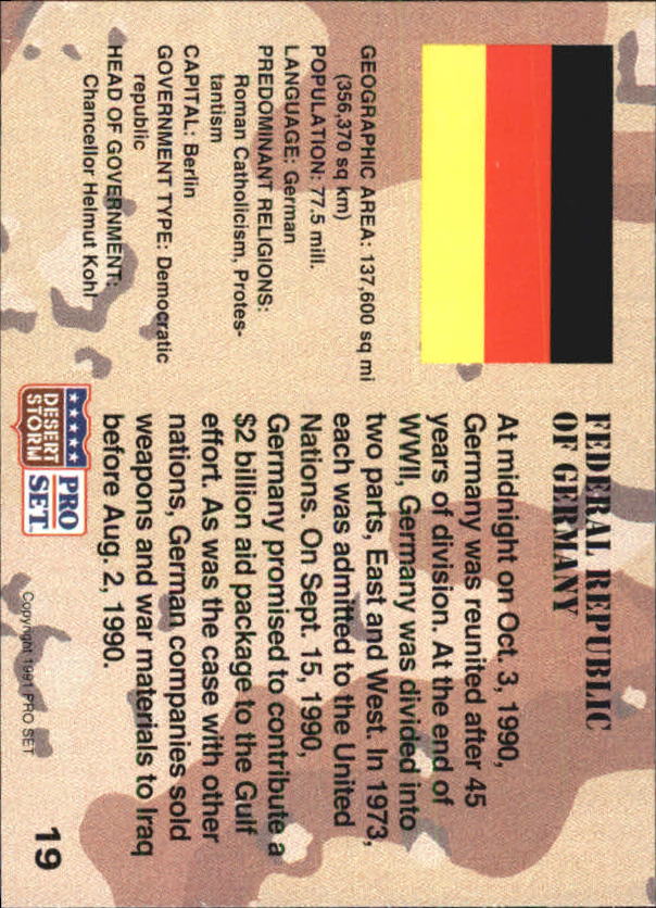 A8191- 1991 Desert Storm Pro Set Card #s 1-250 -You Pick- 10+ FREE US SHIP - Picture 33 of 439
