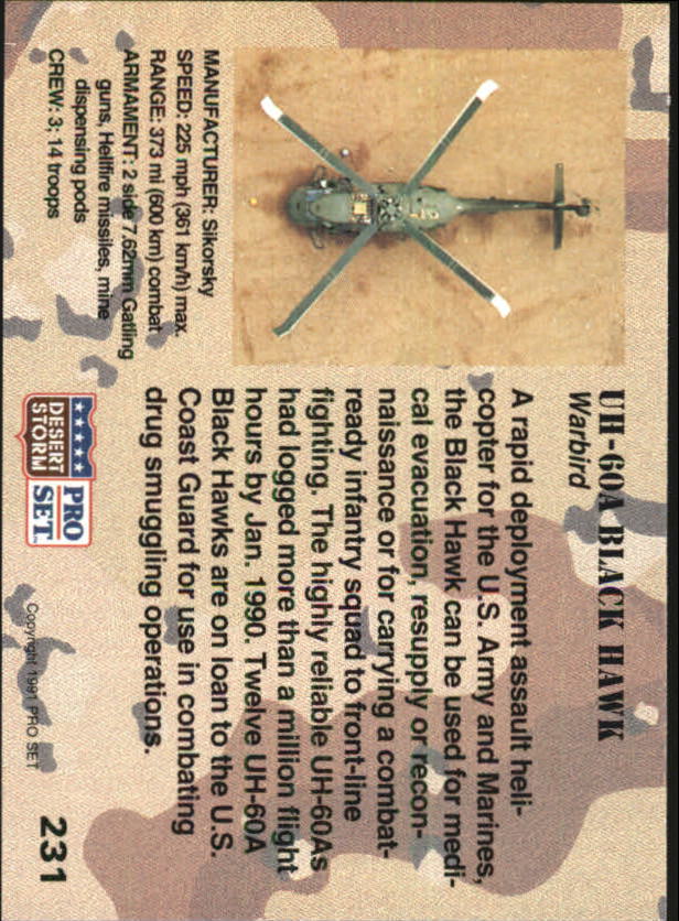 A8191- 1991 Desert Storm Pro Set Card #s 1-250 -You Pick- 10+ FREE US SHIP - Picture 403 of 439