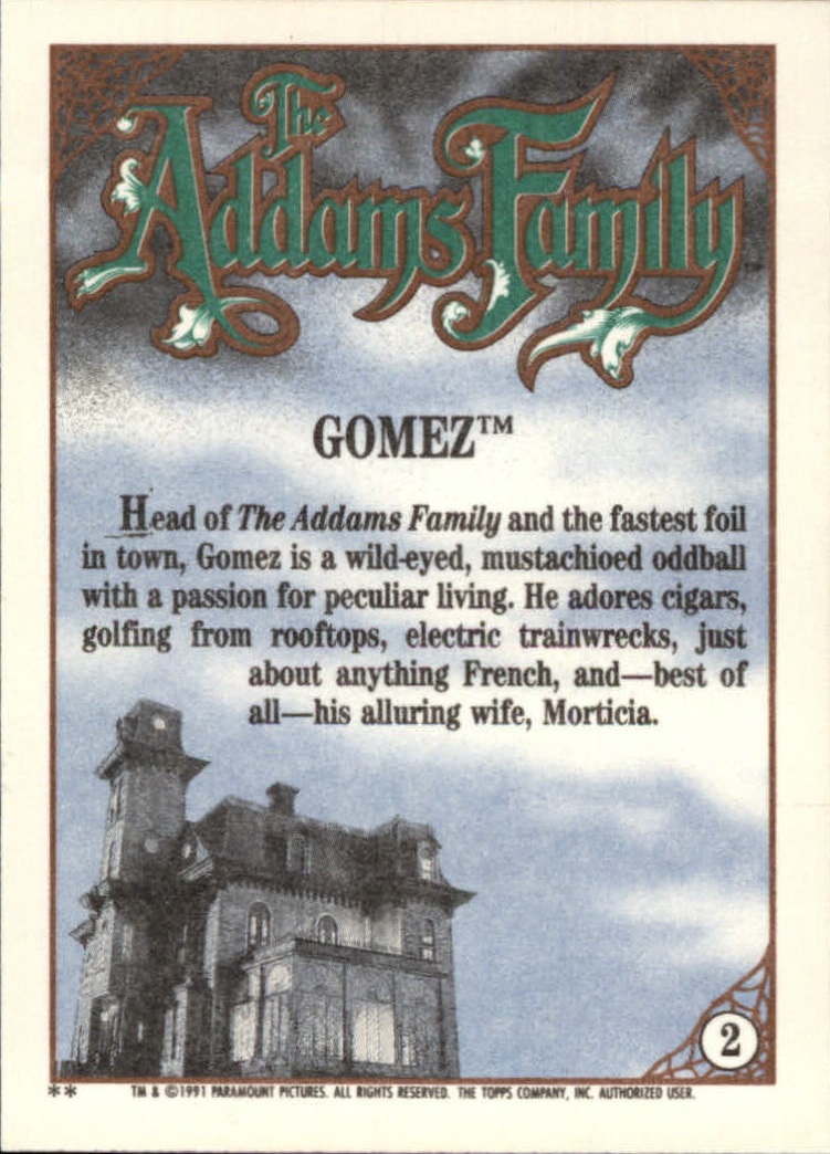 B2070- 1991 The Addams Family Cards 1-99 +Stickers -You Pick- 15+ FREE US SHIP - Picture 5 of 185