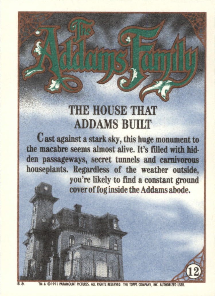 B2070- 1991 The Addams Family Cards 1-99 +Stickers -You Pick- 15+ FREE US SHIP - Picture 19 of 185