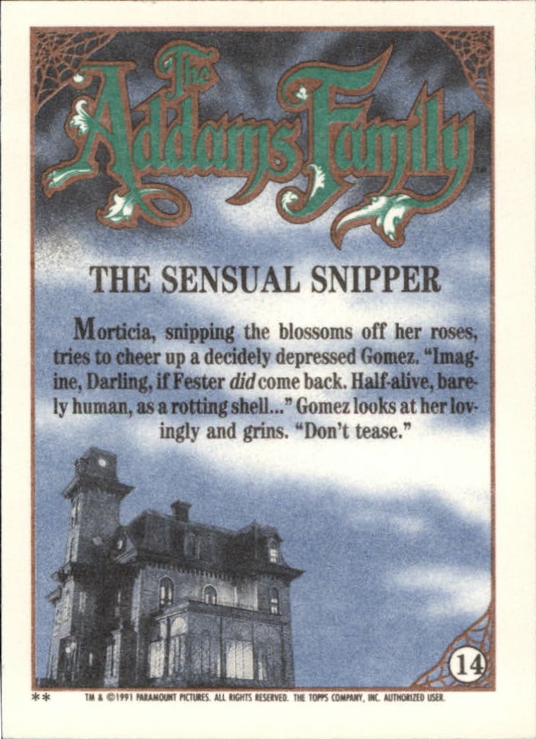 B2070- 1991 The Addams Family Cards 1-99 +Stickers -You Pick- 15+ FREE US SHIP - Picture 23 of 185