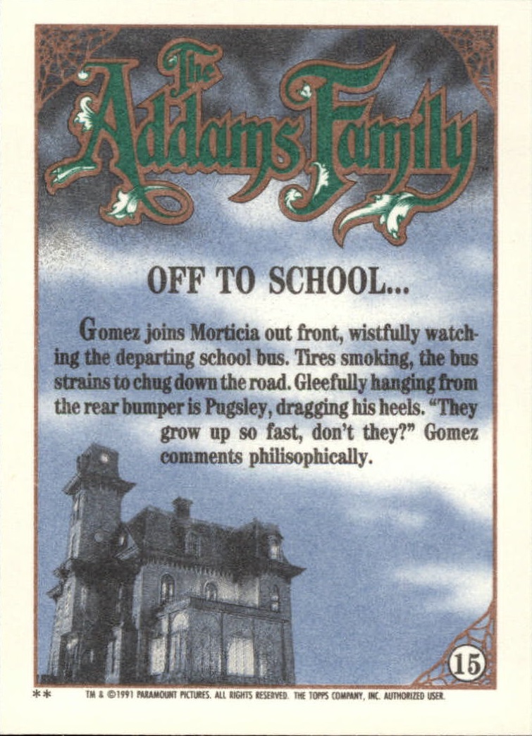 B2070- 1991 The Addams Family Cards 1-99 +Stickers -You Pick- 15+ FREE US SHIP - Picture 25 of 185