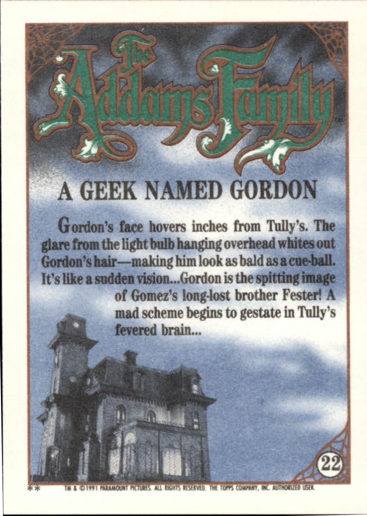 B2070- 1991 The Addams Family Cards 1-99 +Stickers -You Pick- 15+ FREE US SHIP - Picture 37 of 185