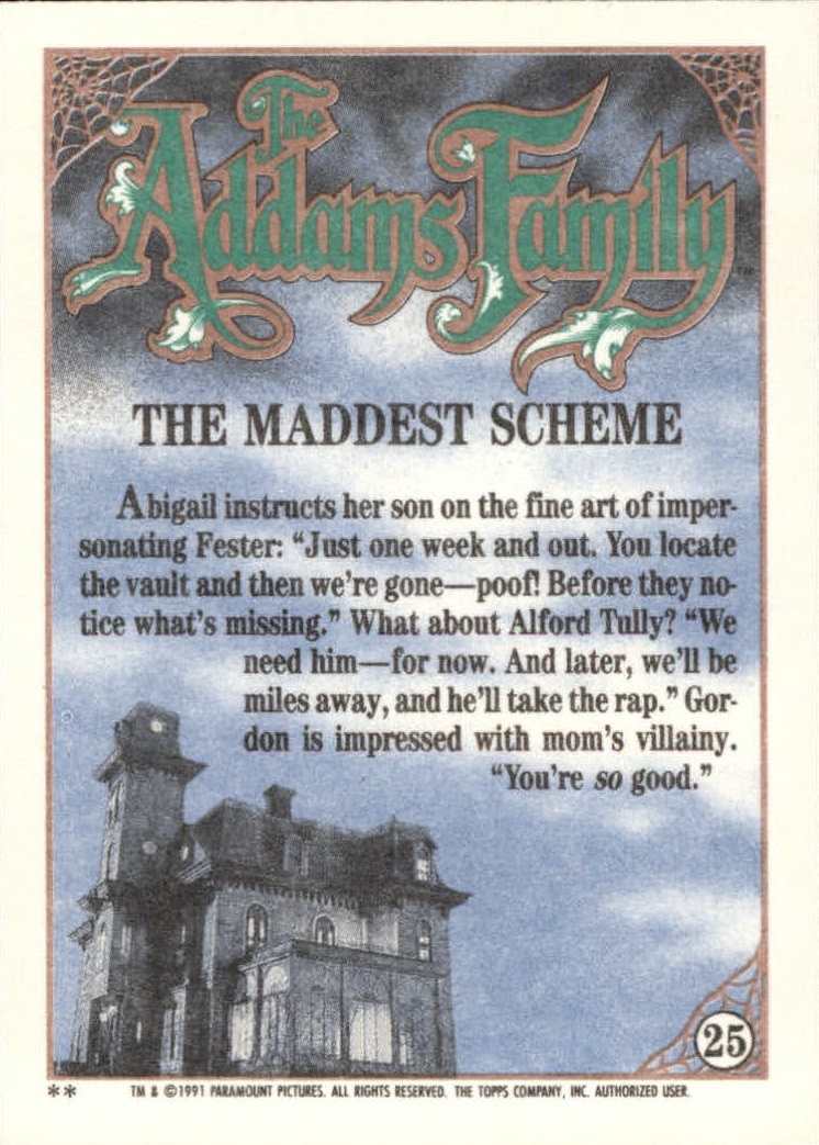 B2070- 1991 The Addams Family Cards 1-99 +Stickers -You Pick- 15+ FREE US SHIP - Picture 43 of 185