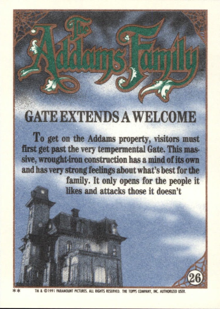 B2070- 1991 The Addams Family Cards 1-99 +Stickers -You Pick- 15+ FREE US SHIP - Picture 45 of 185