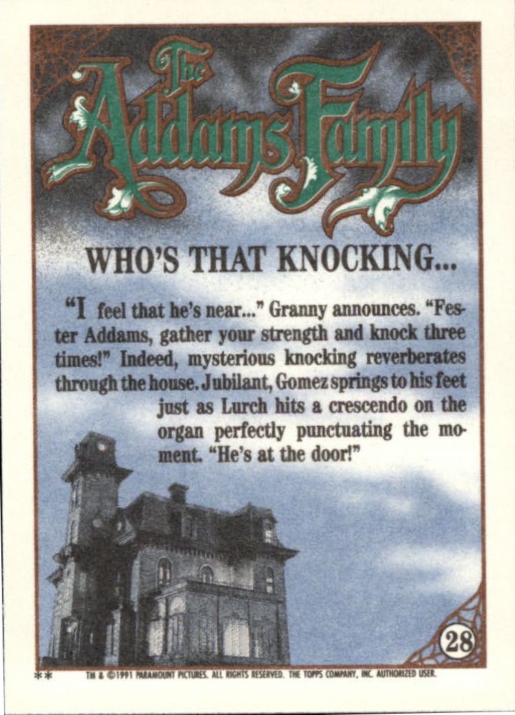 B2070- 1991 The Addams Family Cards 1-99 +Stickers -You Pick- 15+ FREE US SHIP - Picture 49 of 185
