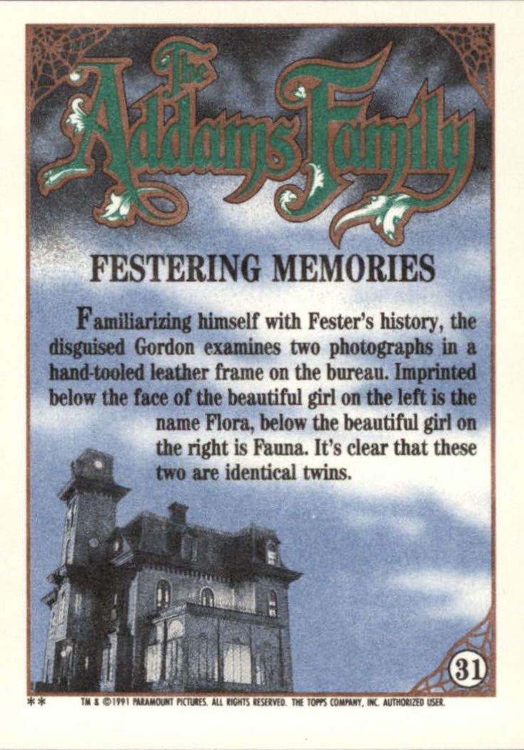 B2070- 1991 The Addams Family Cards 1-99 +Stickers -You Pick- 15+ FREE US SHIP - Picture 55 of 185