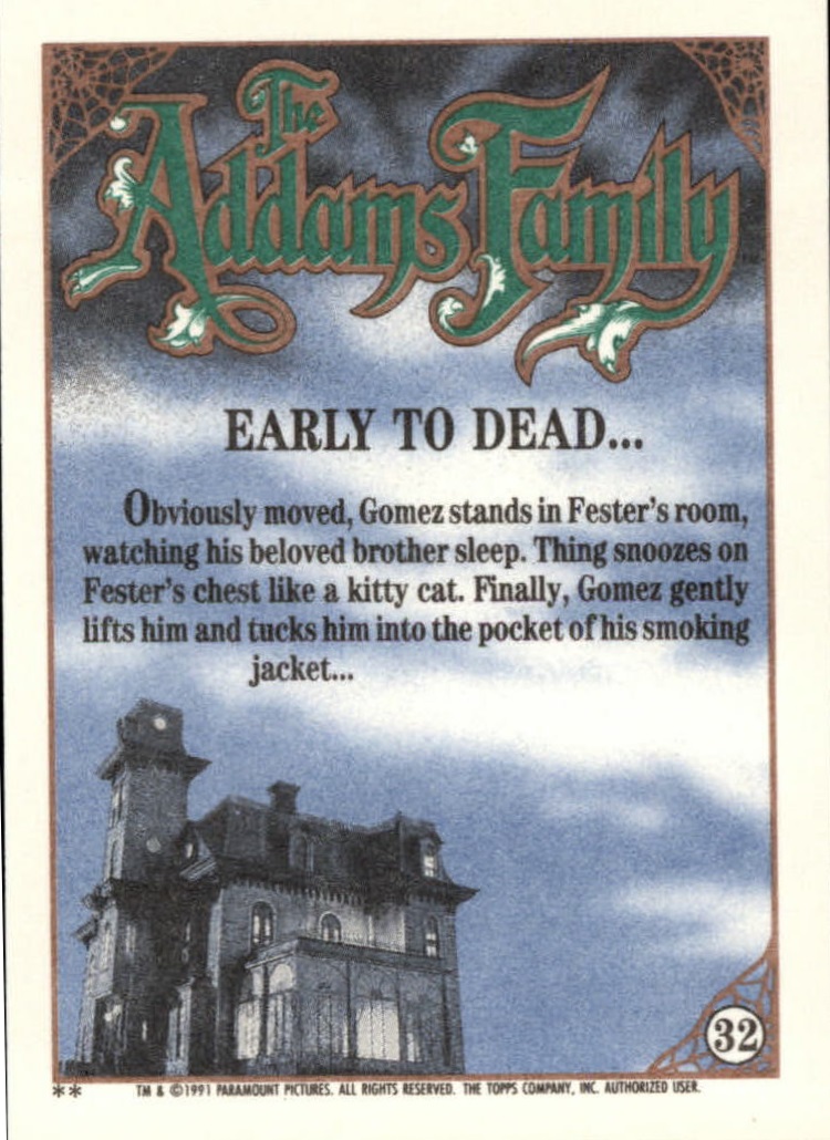 B2070- 1991 The Addams Family Cards 1-99 +Stickers -You Pick- 15+ FREE US SHIP - Picture 57 of 185