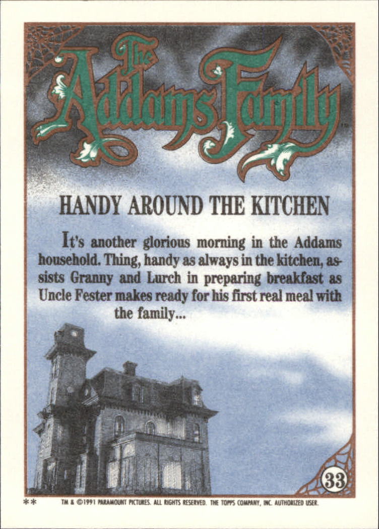 B2070- 1991 The Addams Family Cards 1-99 +Stickers -You Pick- 15+ FREE US SHIP - Picture 59 of 185