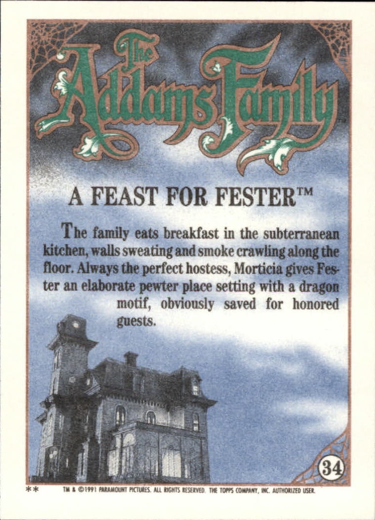 B2070- 1991 The Addams Family Cards 1-99 +Stickers -You Pick- 15+ FREE US SHIP - Picture 61 of 185