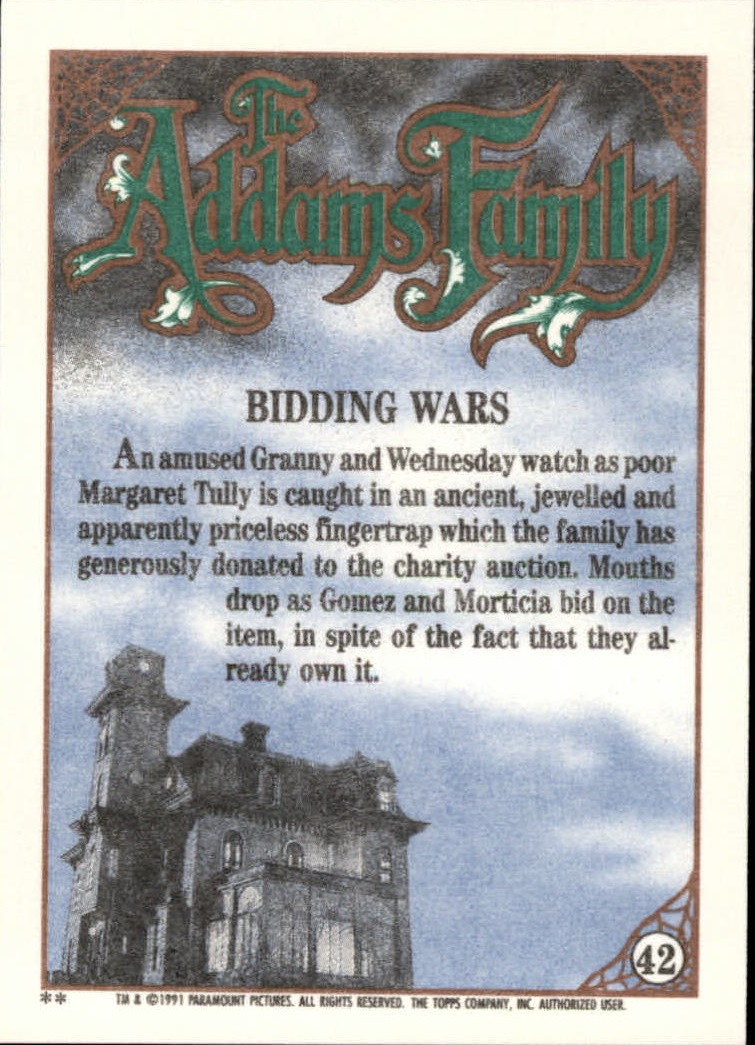 B2070- 1991 The Addams Family Cards 1-99 +Stickers -You Pick- 15+ FREE US SHIP - Picture 77 of 185