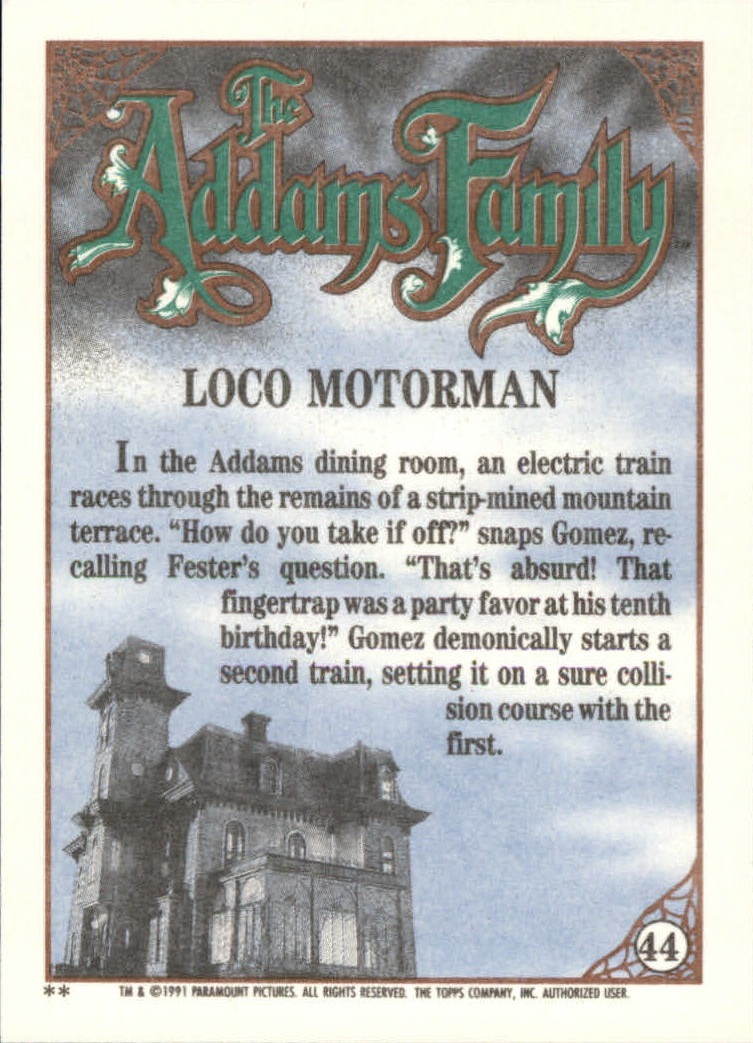 B2070- 1991 The Addams Family Cards 1-99 +Stickers -You Pick- 15+ FREE US SHIP - Picture 81 of 185