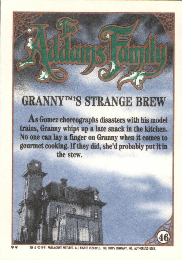 B2070- 1991 The Addams Family Cards 1-99 +Stickers -You Pick- 15+ FREE US SHIP - Picture 85 of 185