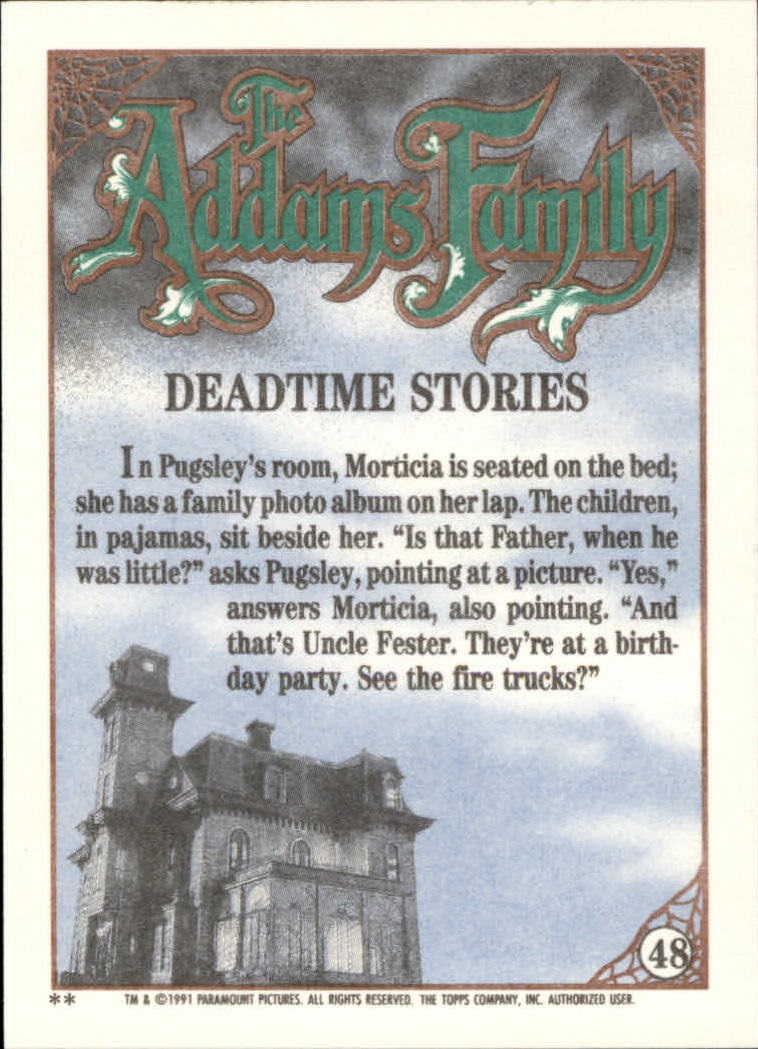 B2070- 1991 The Addams Family Cards 1-99 +Stickers -You Pick- 15+ FREE US SHIP - Picture 89 of 185