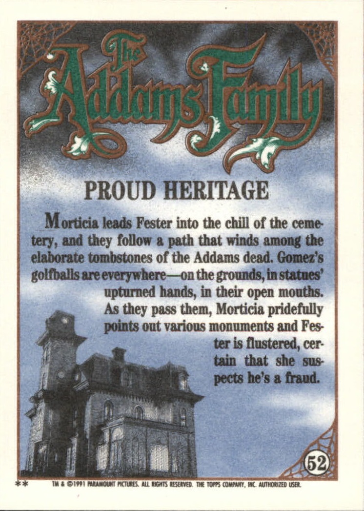 B2070- 1991 The Addams Family Cards 1-99 +Stickers -You Pick- 15+ FREE US SHIP - Picture 97 of 185