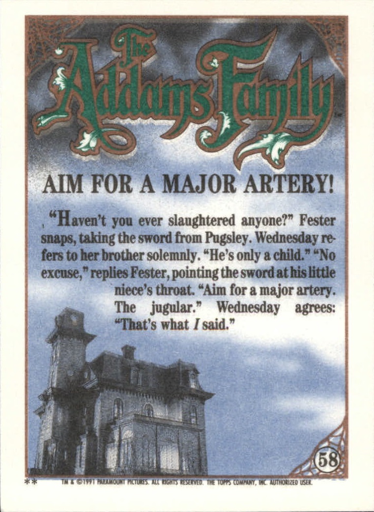 B2070- 1991 The Addams Family Cards 1-99 +Stickers -You Pick- 15+ FREE US SHIP - Picture 109 of 185