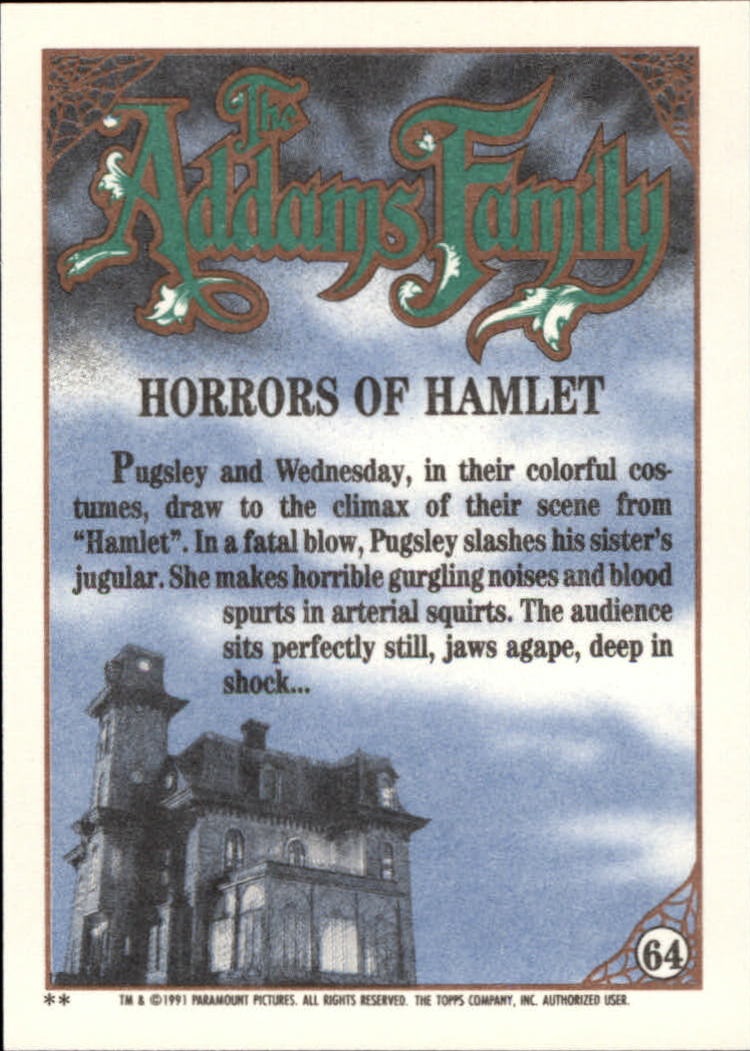 B2070- 1991 The Addams Family Cards 1-99 +Stickers -You Pick- 15+ FREE US SHIP - Picture 121 of 185