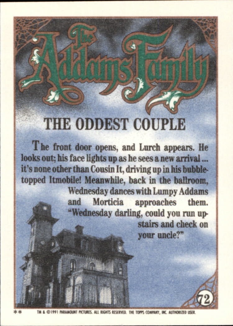 B2070- 1991 The Addams Family Cards 1-99 +Stickers -You Pick- 15+ FREE US SHIP - Picture 133 of 185