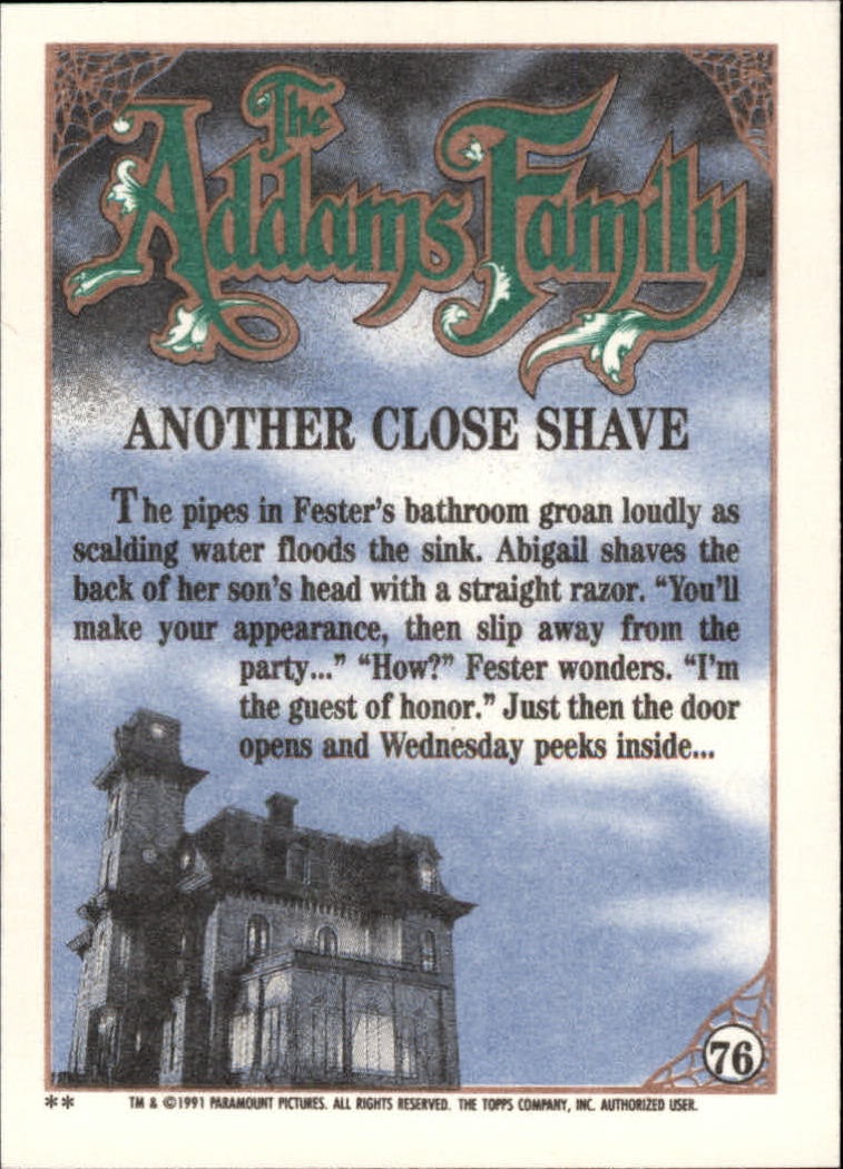 B2070- 1991 The Addams Family Cards 1-99 +Stickers -You Pick- 15+ FREE US SHIP - Picture 139 of 185