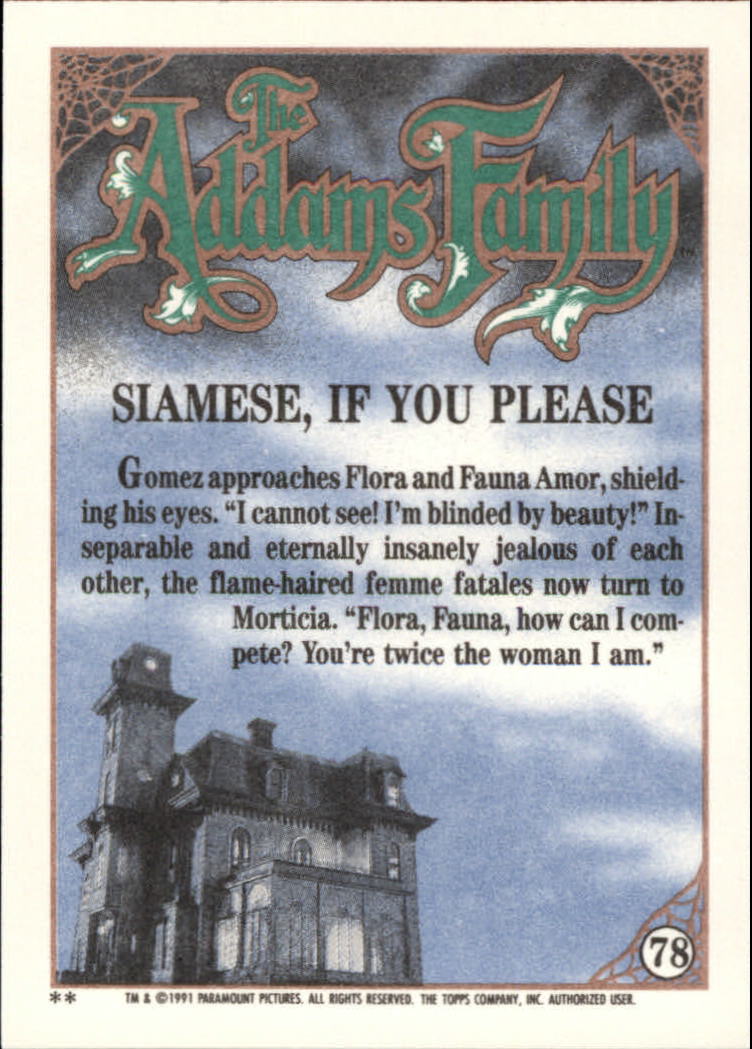 B2070- 1991 The Addams Family Cards 1-99 +Stickers -You Pick- 15+ FREE US SHIP - Picture 141 of 185
