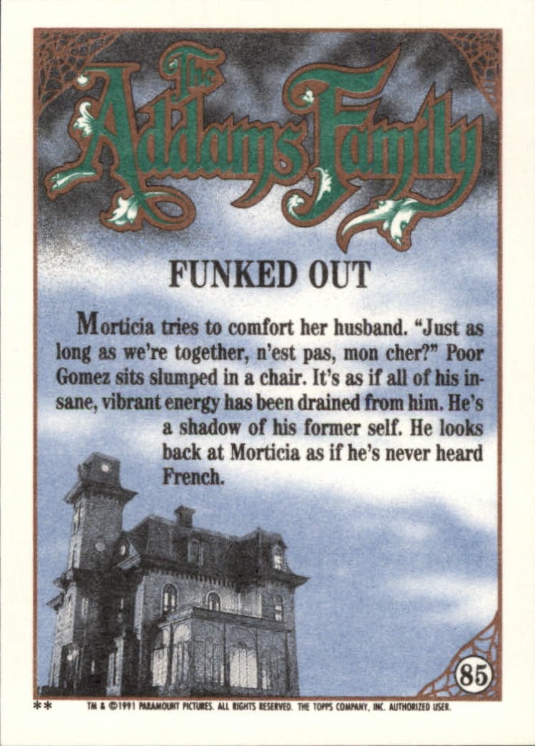 B2070- 1991 The Addams Family Cards 1-99 +Stickers -You Pick- 15+ FREE US SHIP - Picture 155 of 185
