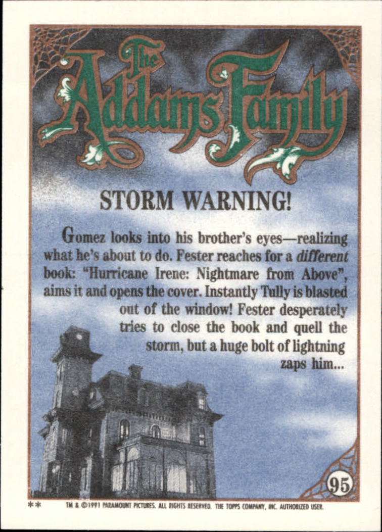 B2070- 1991 The Addams Family Cards 1-99 +Stickers -You Pick- 15+ FREE US SHIP - Picture 175 of 185