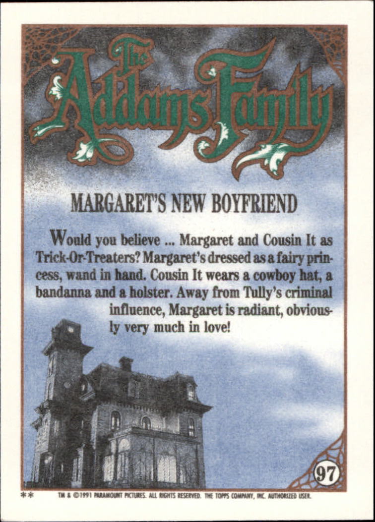 B2070- 1991 The Addams Family Cards 1-99 +Stickers -You Pick- 15+ FREE US SHIP - Picture 179 of 185