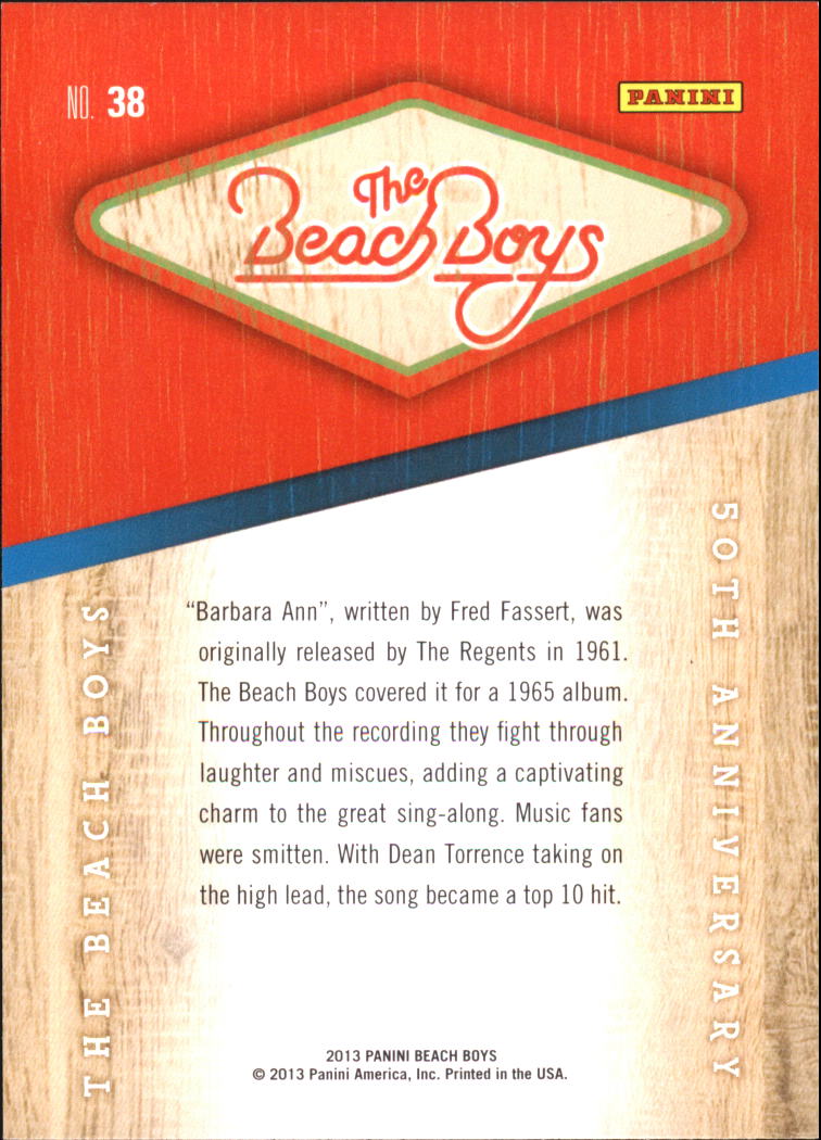 2013 Panini Beach Boys Trading Cards "On The Record" Good Vibrations Album #30 