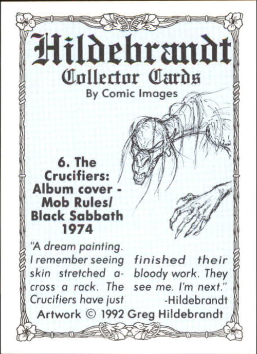 Serpent/'s Glen art of Greg Hildebrant trading card published 1992