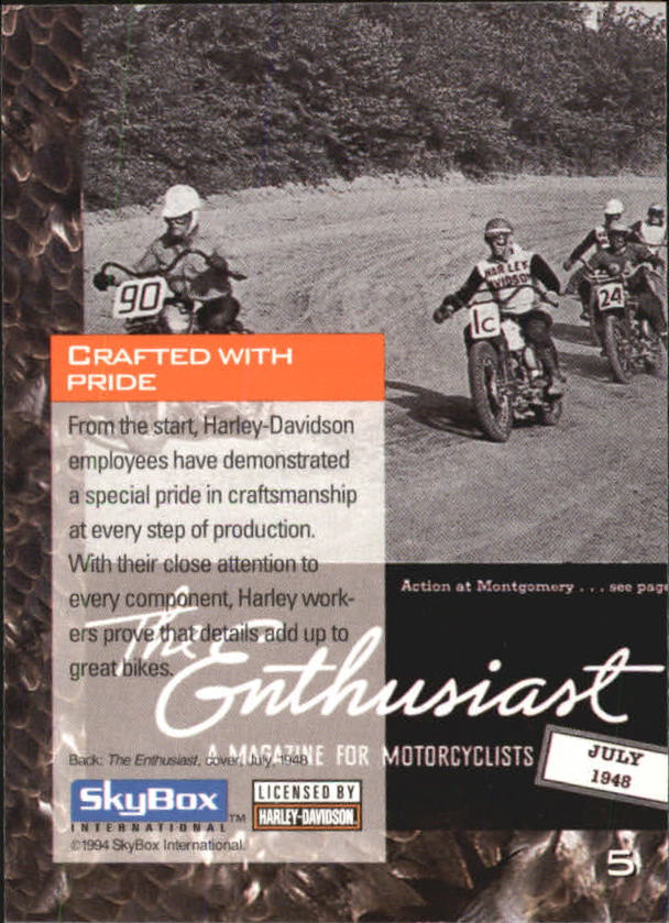 1994 Harley Davidson Collector Cards 1-80 (A5009) - You Pick - 10+ FREE SHIP - Picture 11 of 181