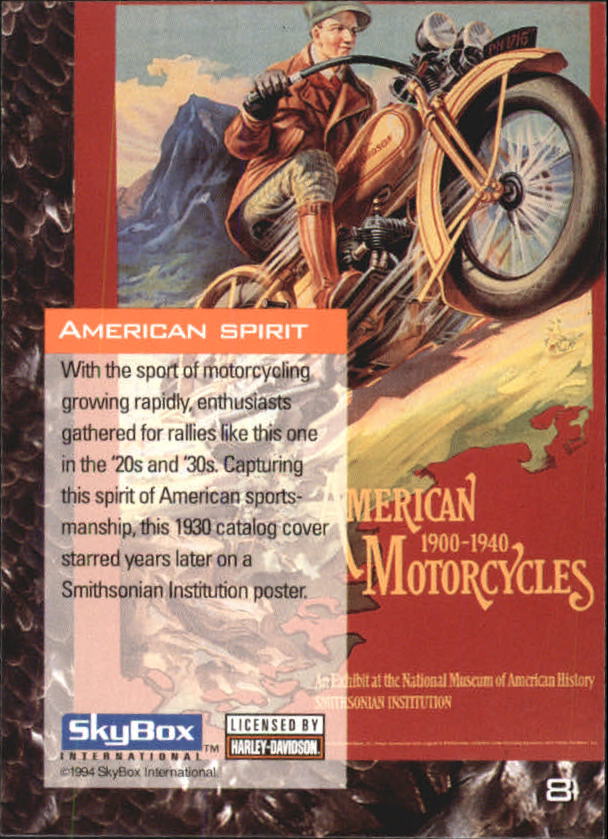 1994 Harley Davidson Collector Cards 1-80 (A5009) - You Pick - 10+ FREE SHIP - Picture 17 of 181
