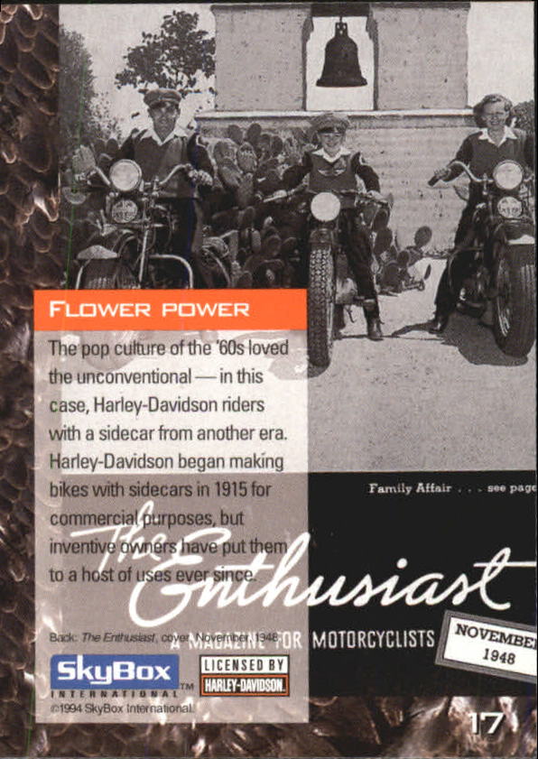 1994 Harley Davidson Collector Cards 1-80 (A5009) - You Pick - 10+ FREE SHIP - Picture 35 of 181