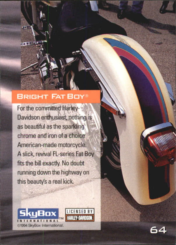 1994 Harley Davidson Collector Cards 1-80 (A5009) - You Pick - 10+ FREE SHIP - Picture 129 of 181