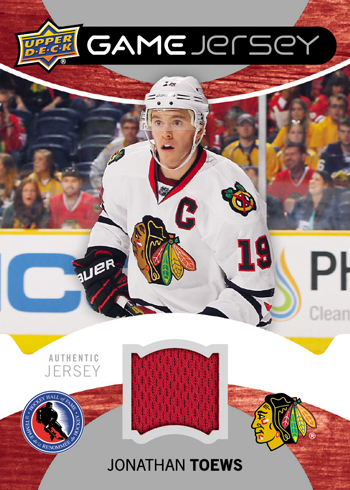 Jonathan toews jersey clearance card